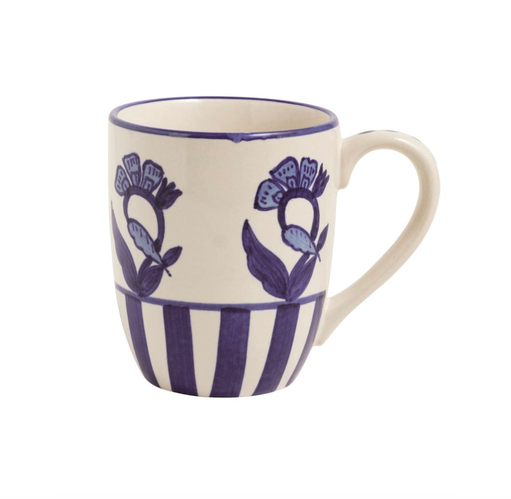Blue Floral Mug