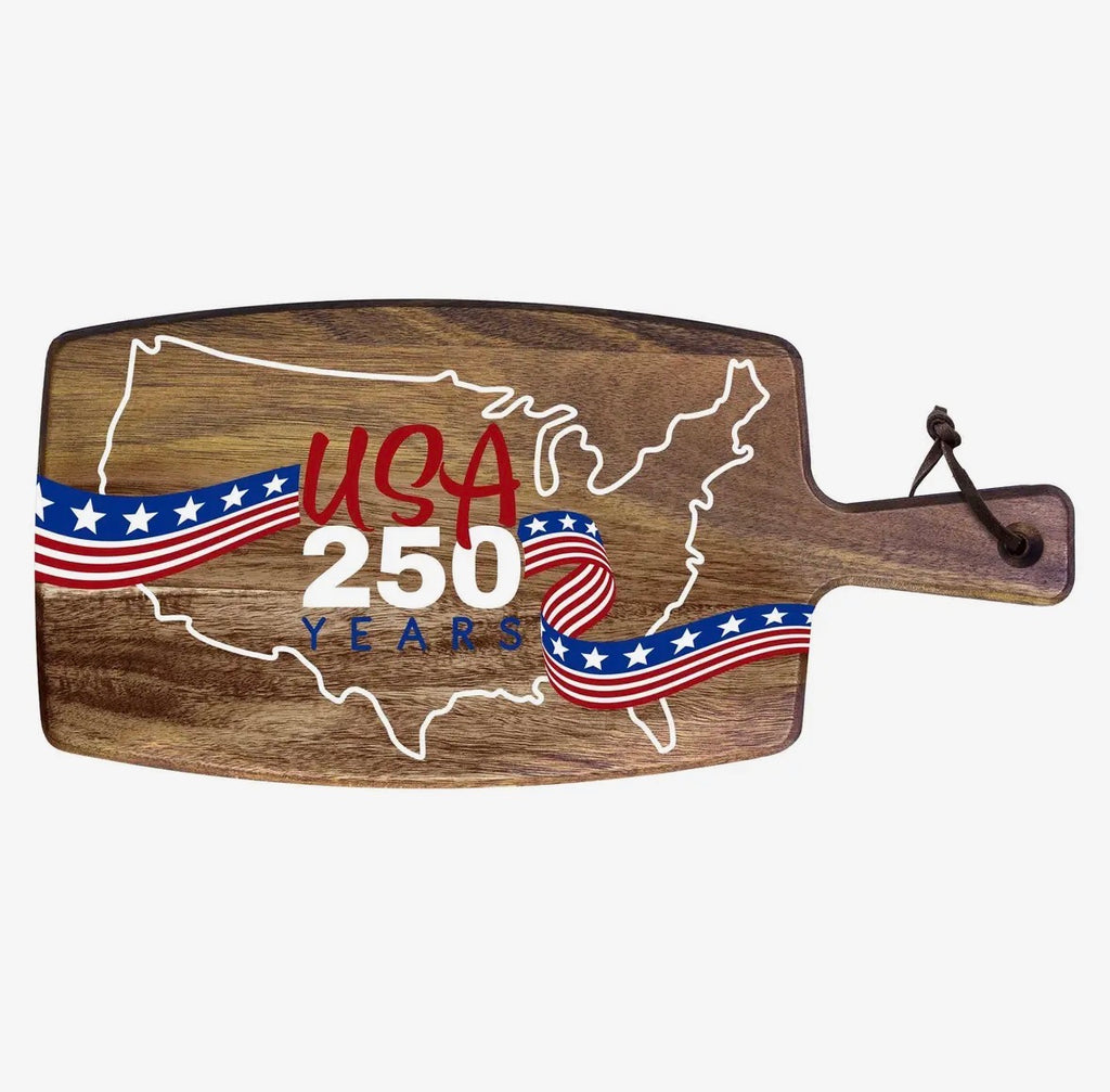 USA 250th Acadia Wood Charcuterie Board