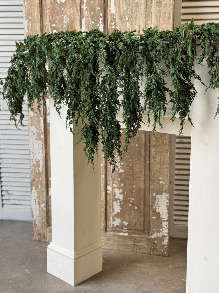 6’ Emerald Falls Weeping Garland