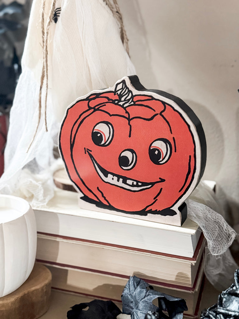 Vintage Happy Jack Pumpkin Shelf Sitter