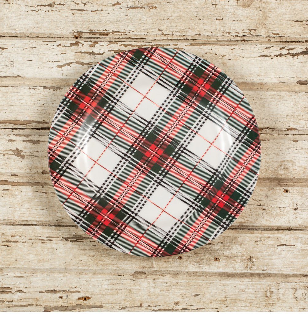 12” Tartan Plaid Charger