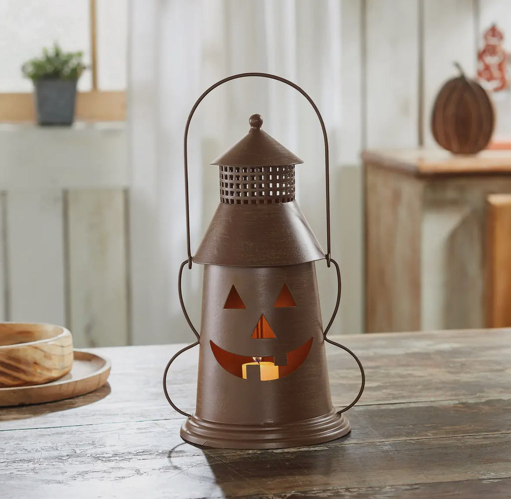 Halloween Lantern Tealight Holder - Bronze