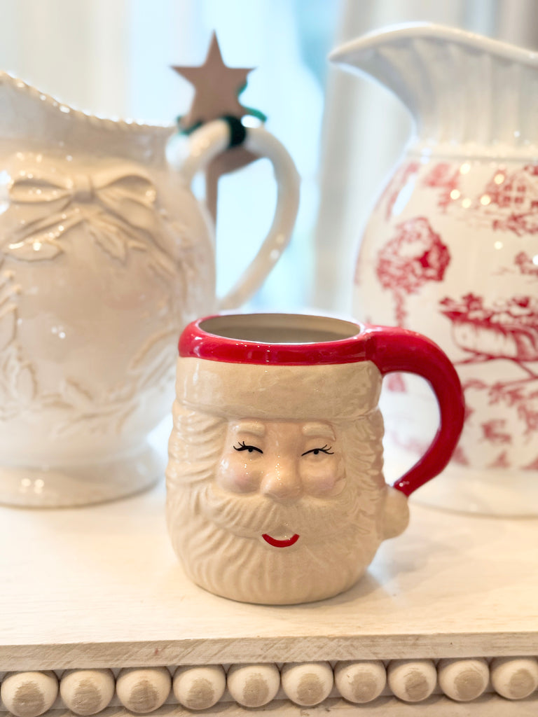 Stoneware Santa Mug