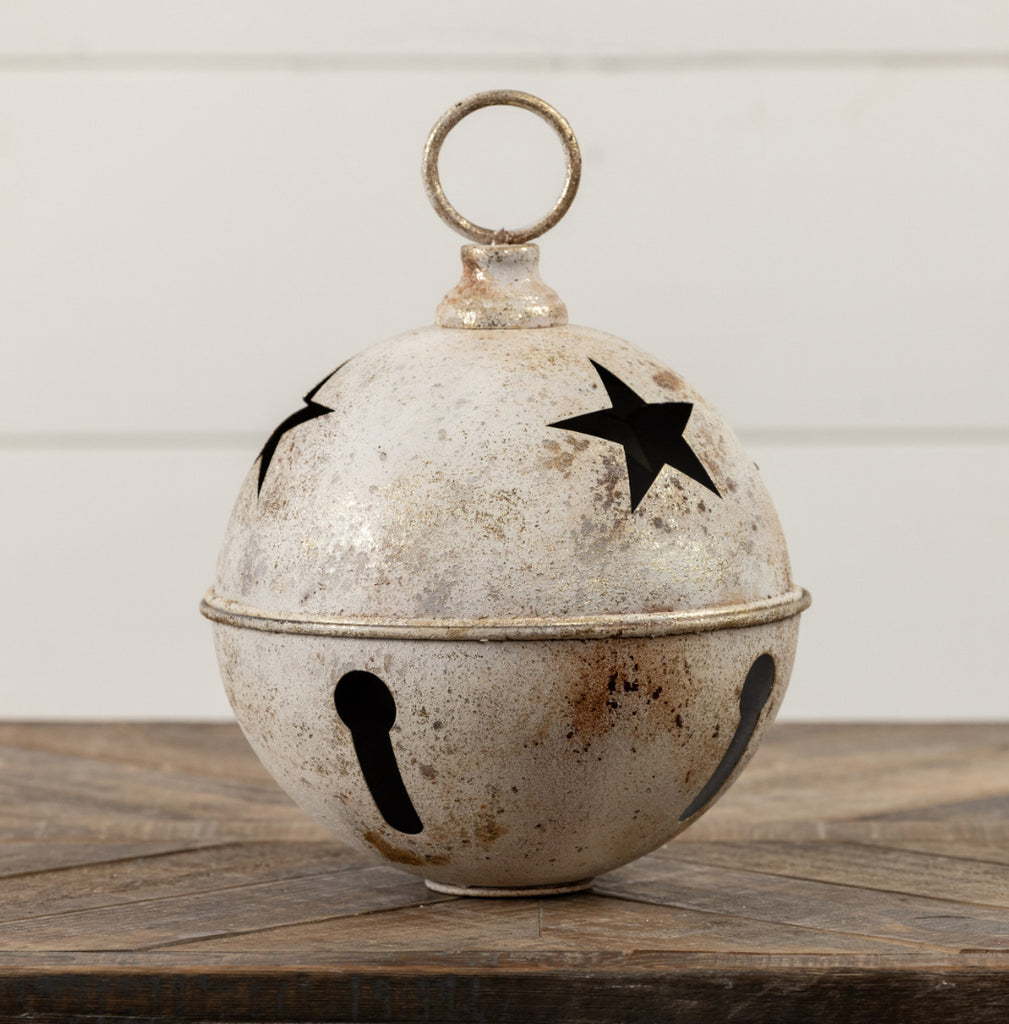 8.5” White Star Sleigh Bell