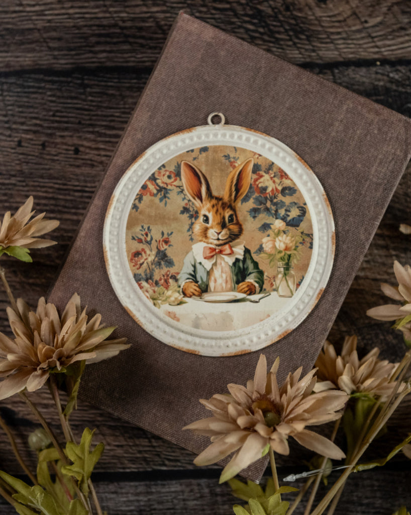 5” Tea Party Bunny Ornament