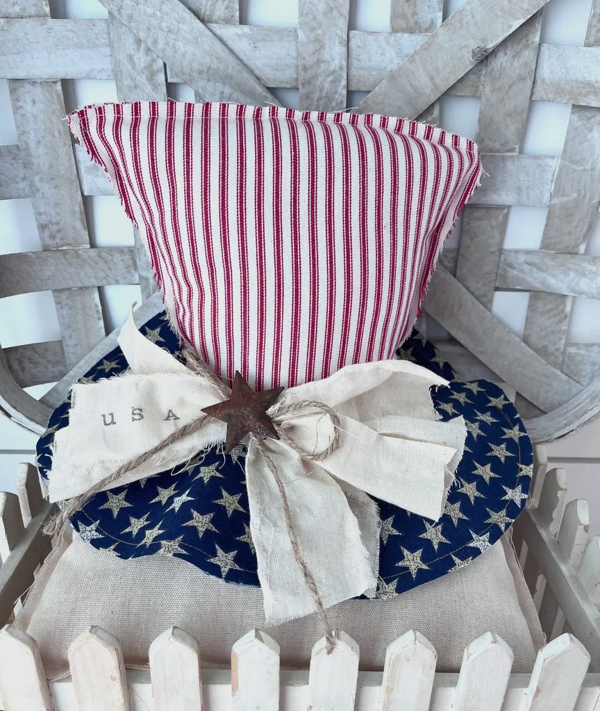 Primitive Uncle Sam Patriotic Hat