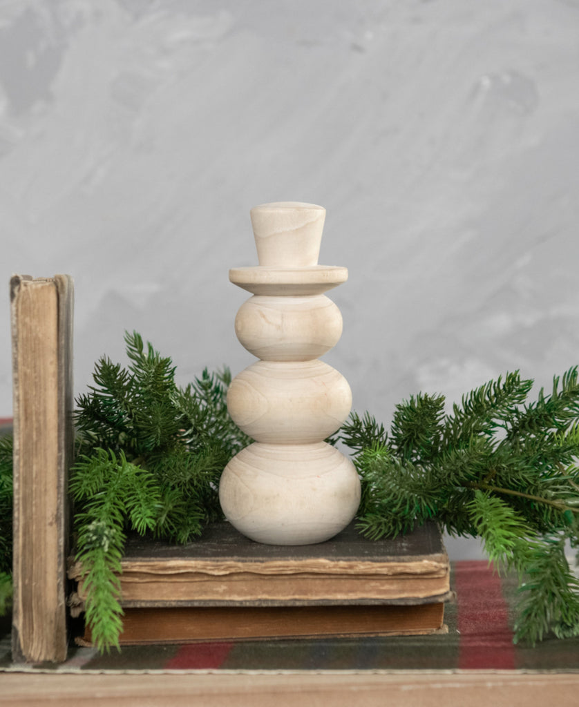 6.75” Wood Snowman