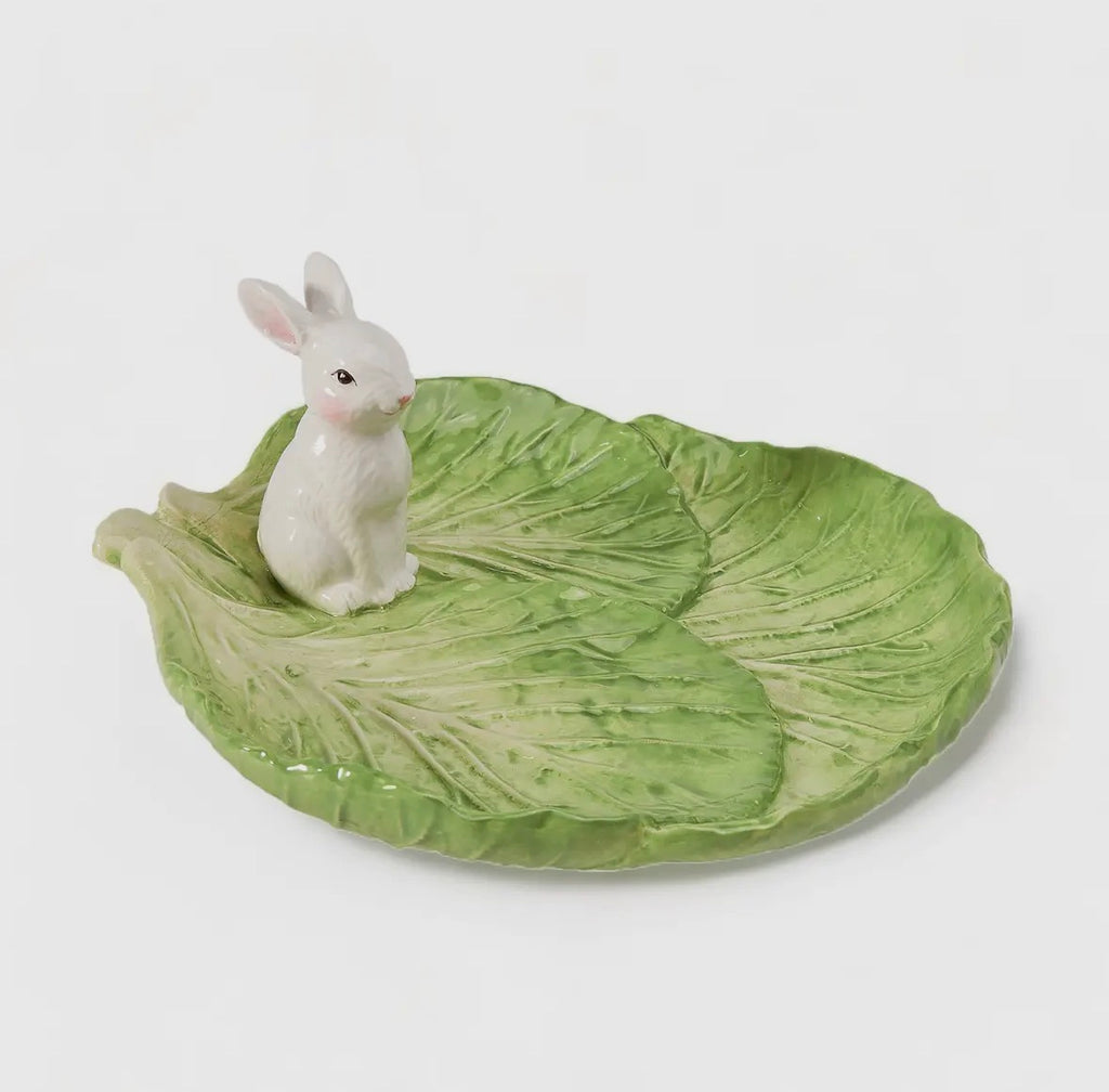 8” Lettuce Plate with Bunny