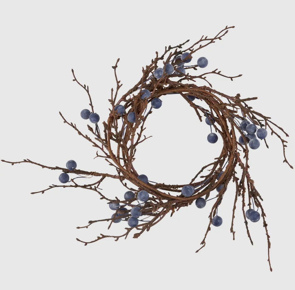 Blue Berries Candle Ring