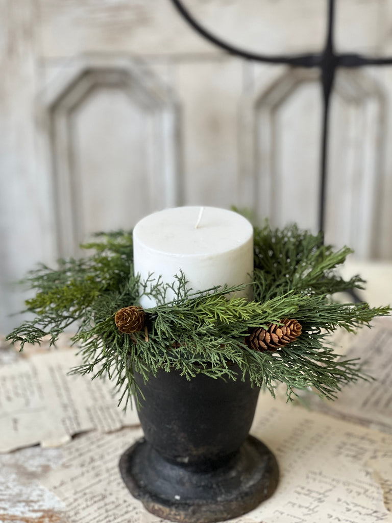 Advent Greens Candle Ring