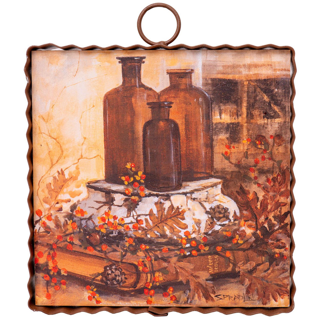 Amber Bottle Display Sign / Charm