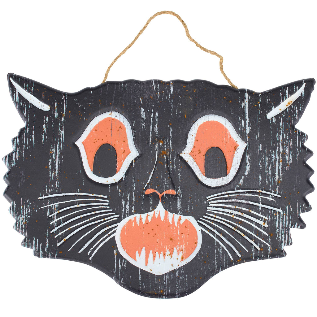 Scary Cat Face Wall Decor