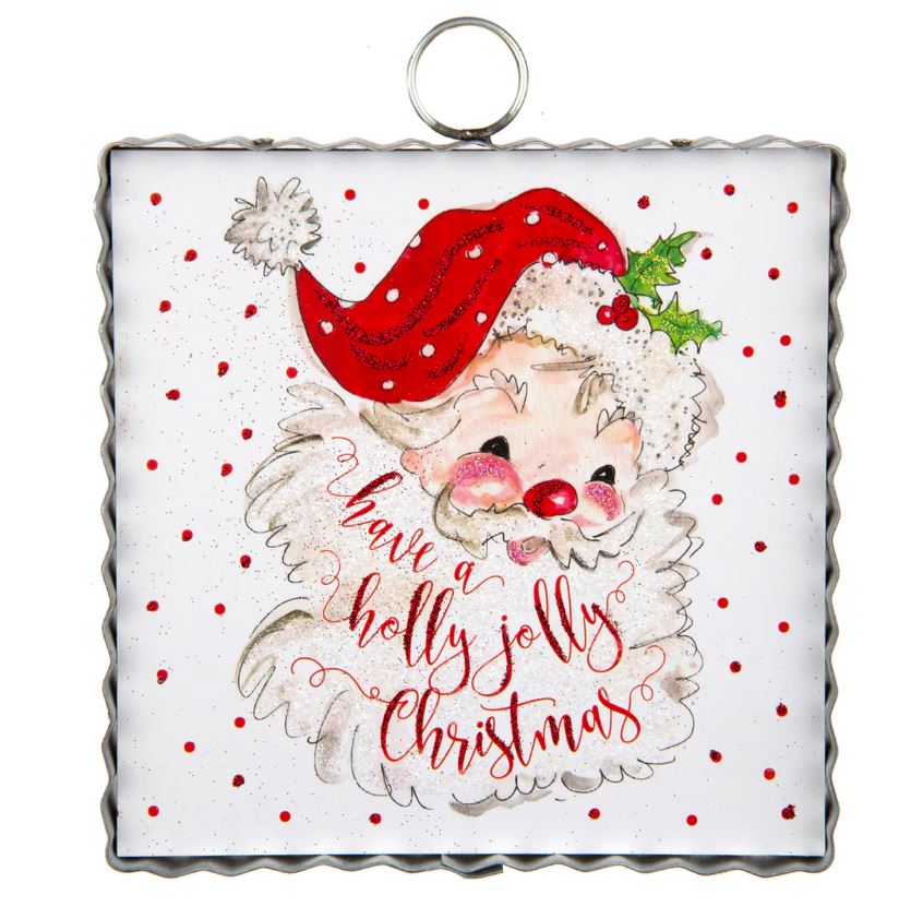 Holly Jolly Sign / Charm