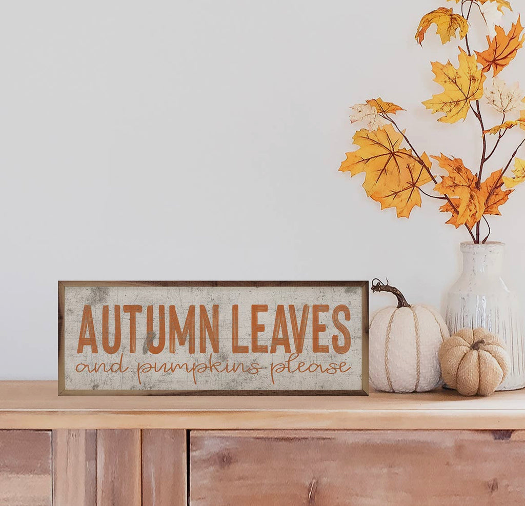 Autumn Leaves Sign