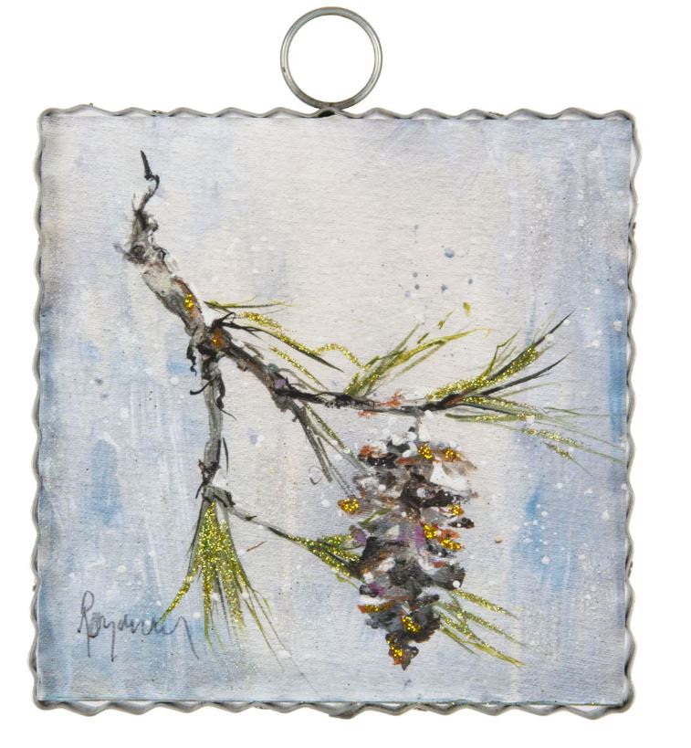 Pine Branch Sign / Charm