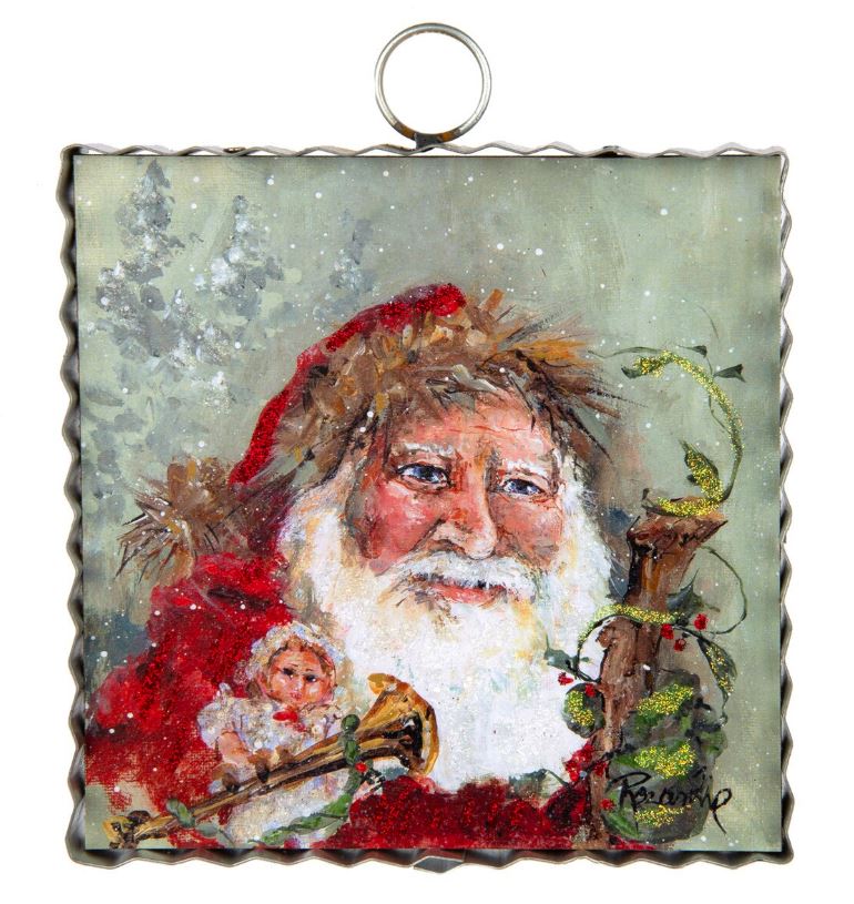 Santa with Toys Sign / Charm