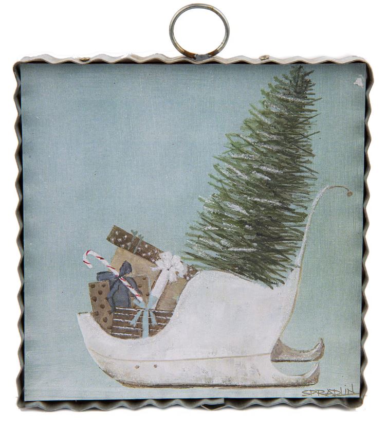 Slipper Sleigh Sign / Charm