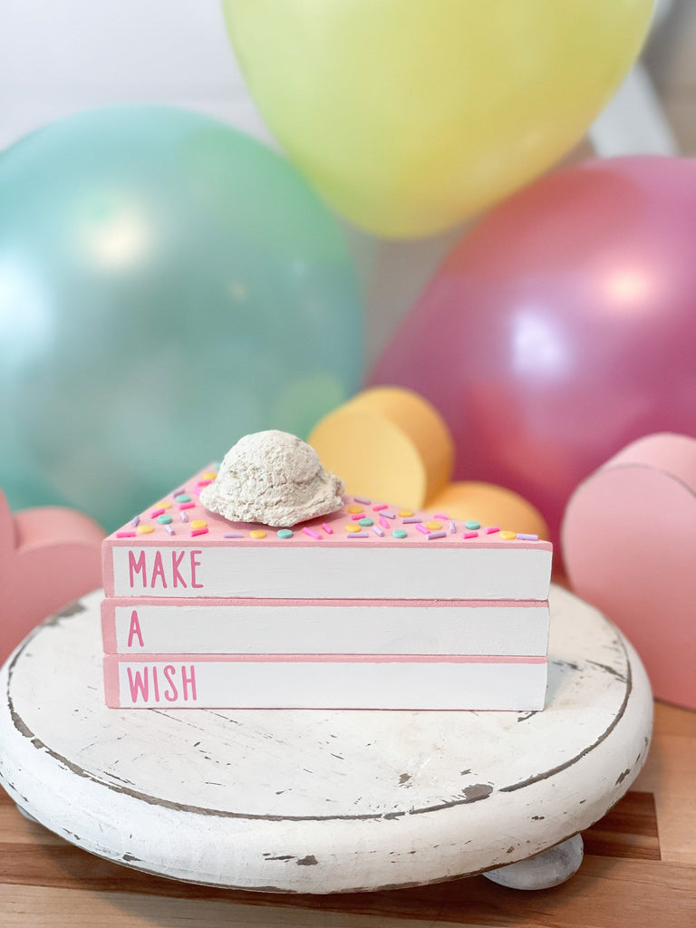 Birthday Cake Make a Wish Bookstack