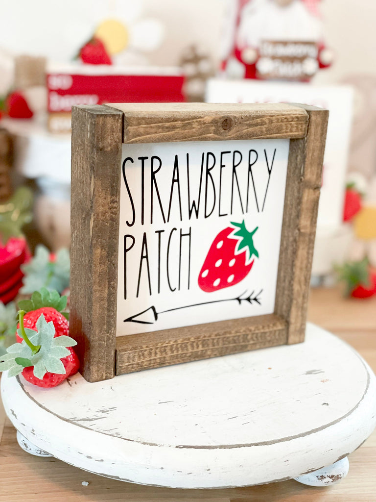 SALE! Needlepoint Tray Canvas: Strawberry Patch Tray Canvas