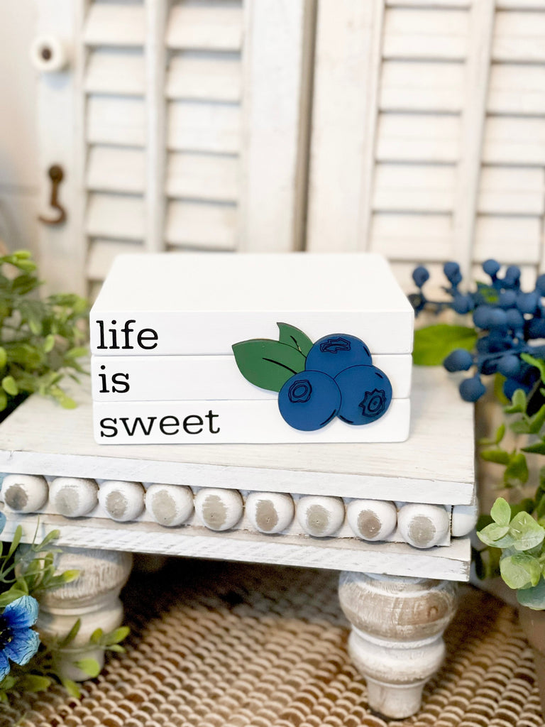 Life Is Sweet Blueberry Bookstack