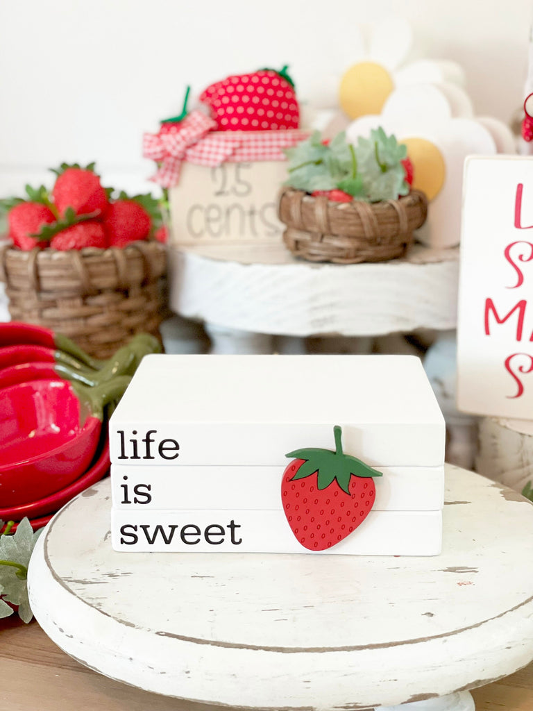 Life is Sweet Strawberry Bookstack