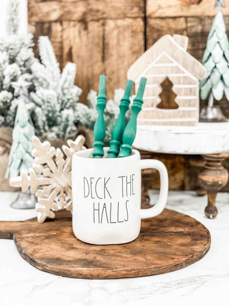 Christmas Themed Wood Spindles