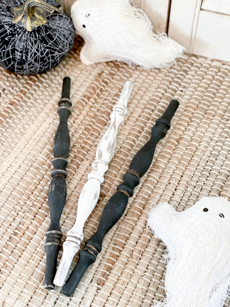 Halloween wood spindles