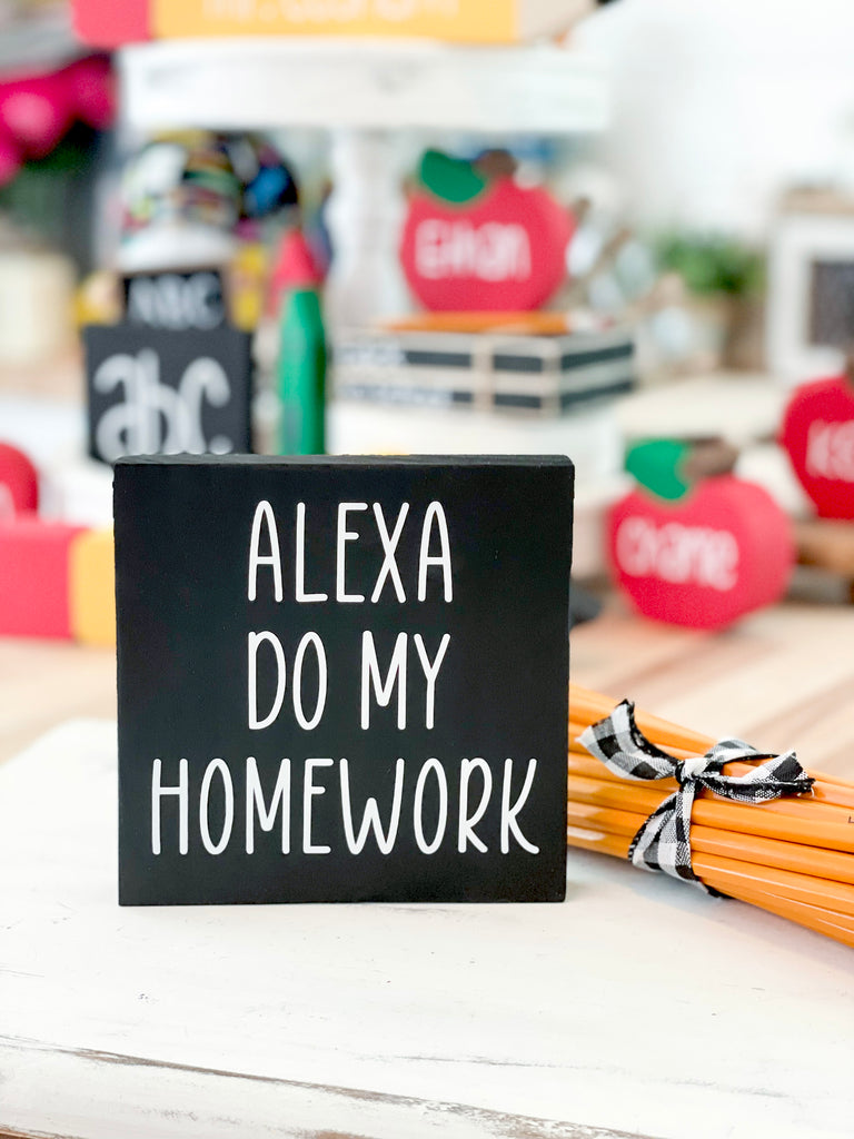 Back to school homework sign – Birch Lane by Jennifer