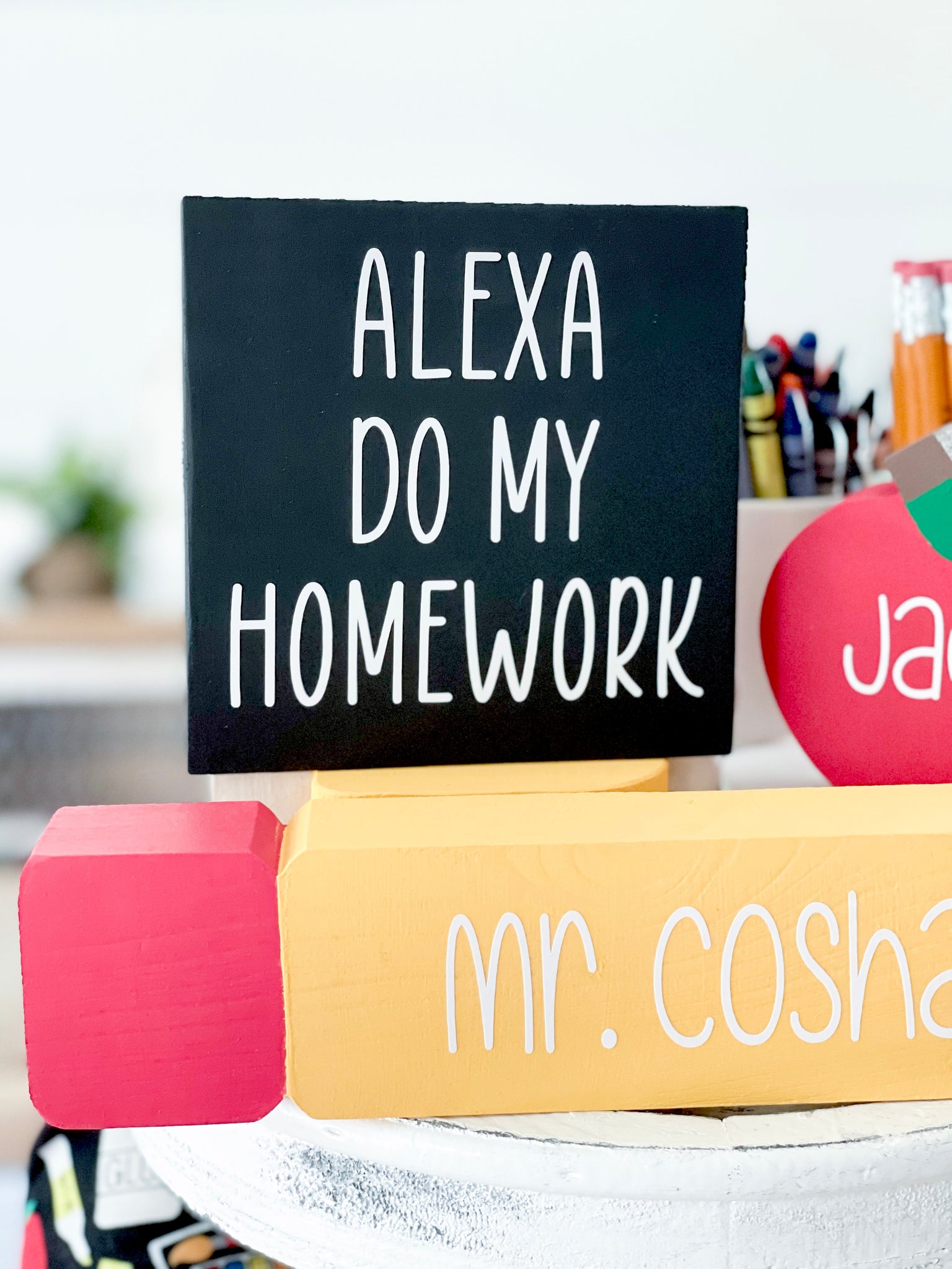 Back to school homework sign – Birch Lane by Jennifer
