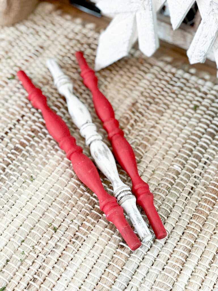 Christmas Themed Wood Spindles