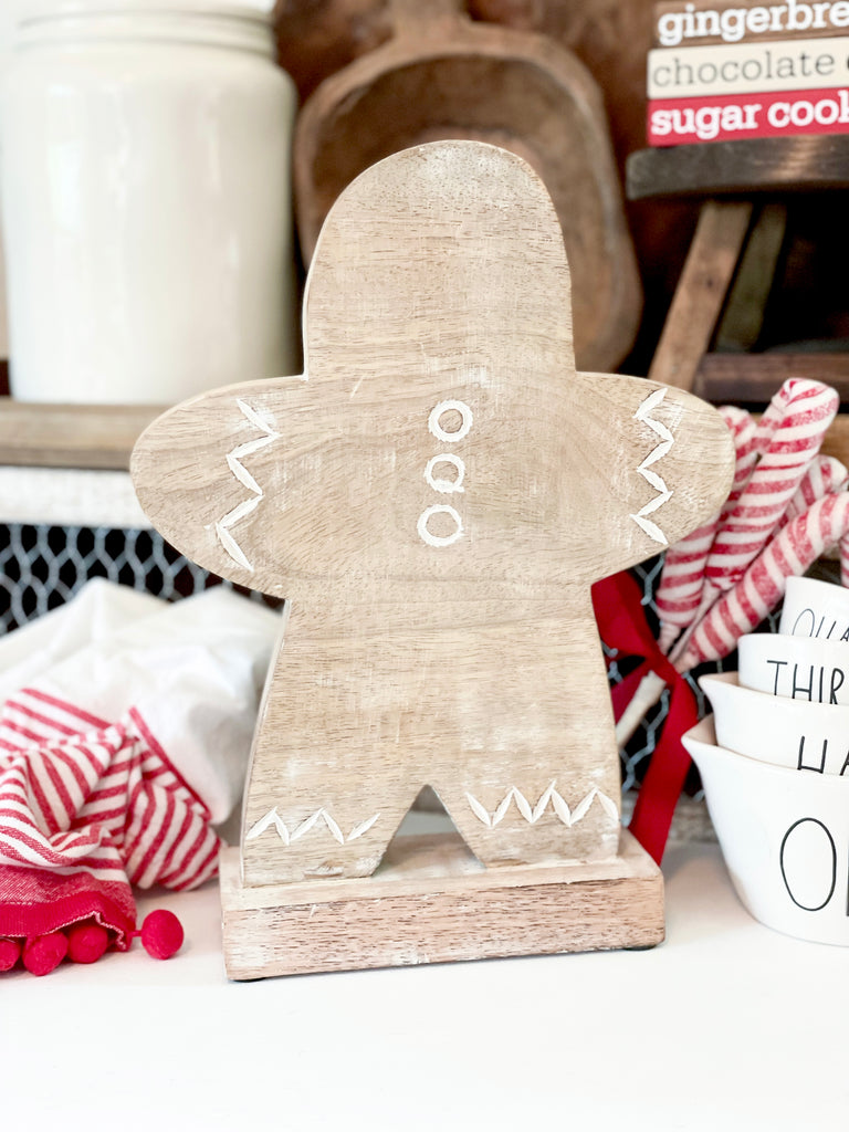 Mango Wood Gingerbread Man