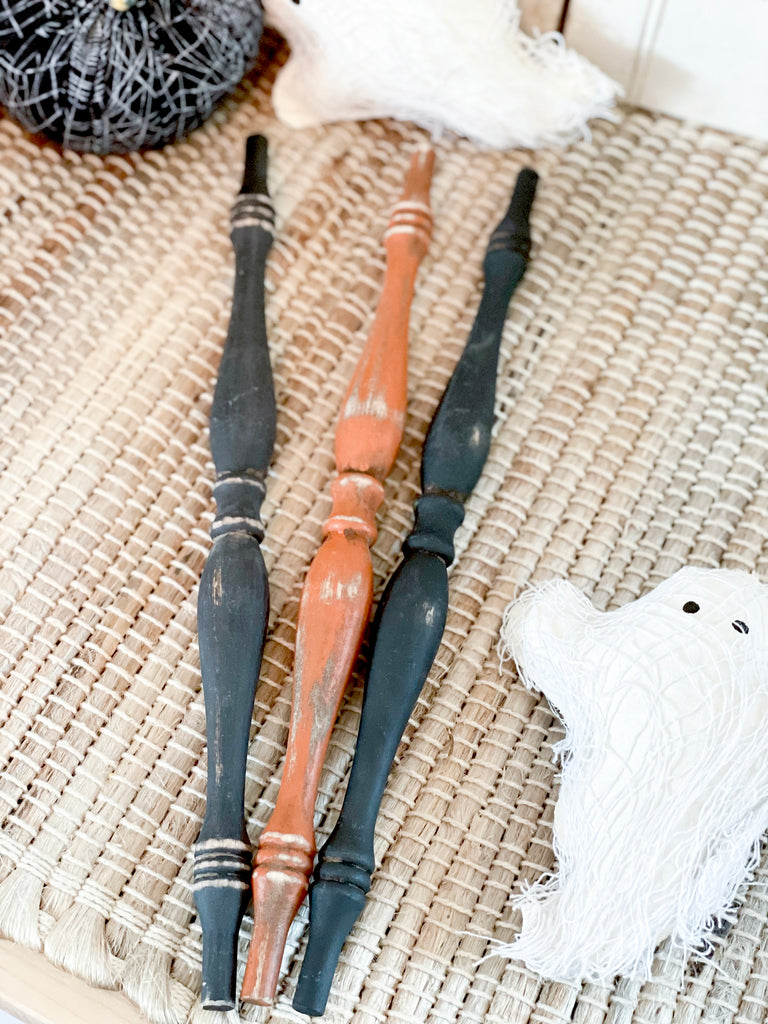 Halloween wood spindles