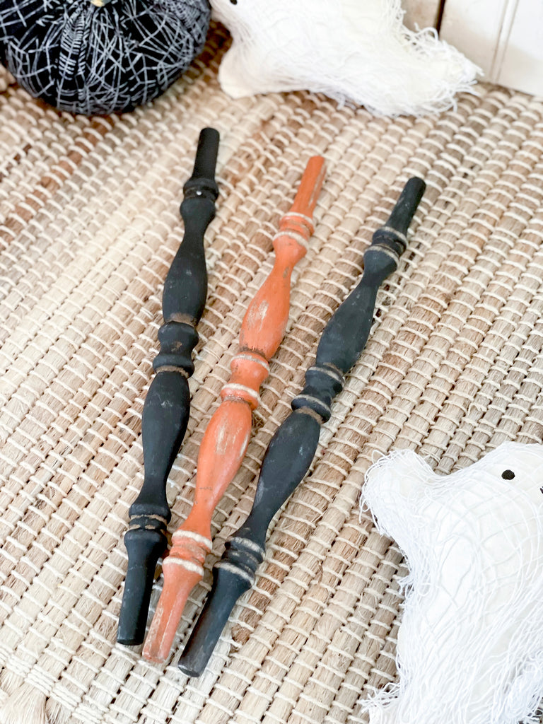 Halloween wood spindles