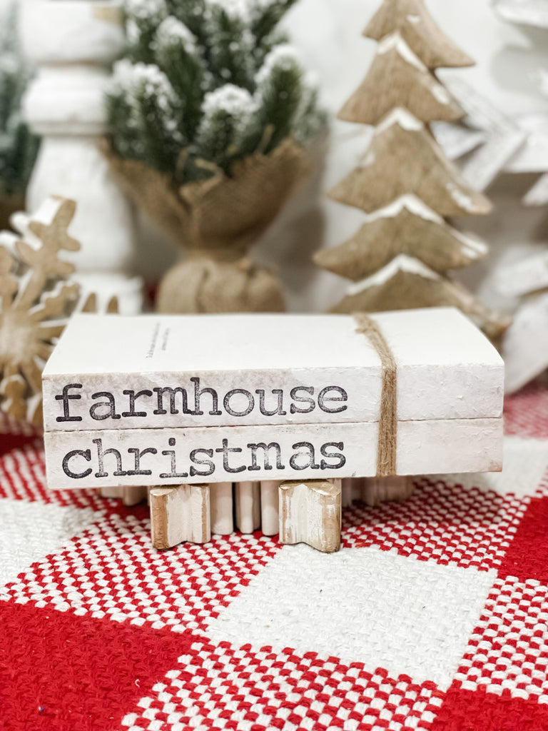 Farmhouse Christmas Bookstack